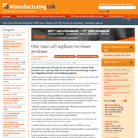 Article in Manufacturing Talk